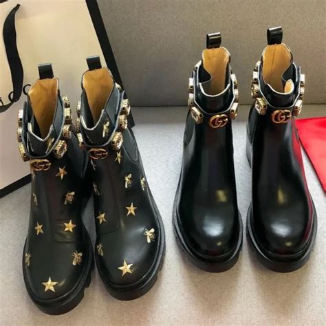 fake gucci ankle boots poshmark|gucci boots dupe.